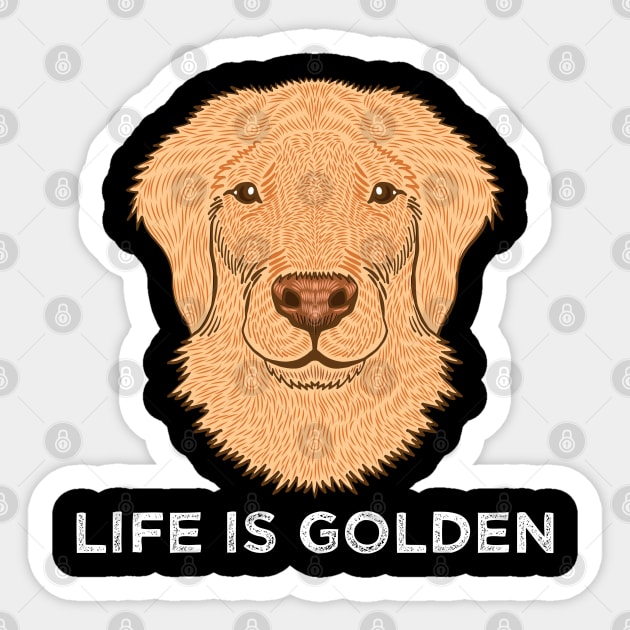 Life is Golden Sticker by maxdax